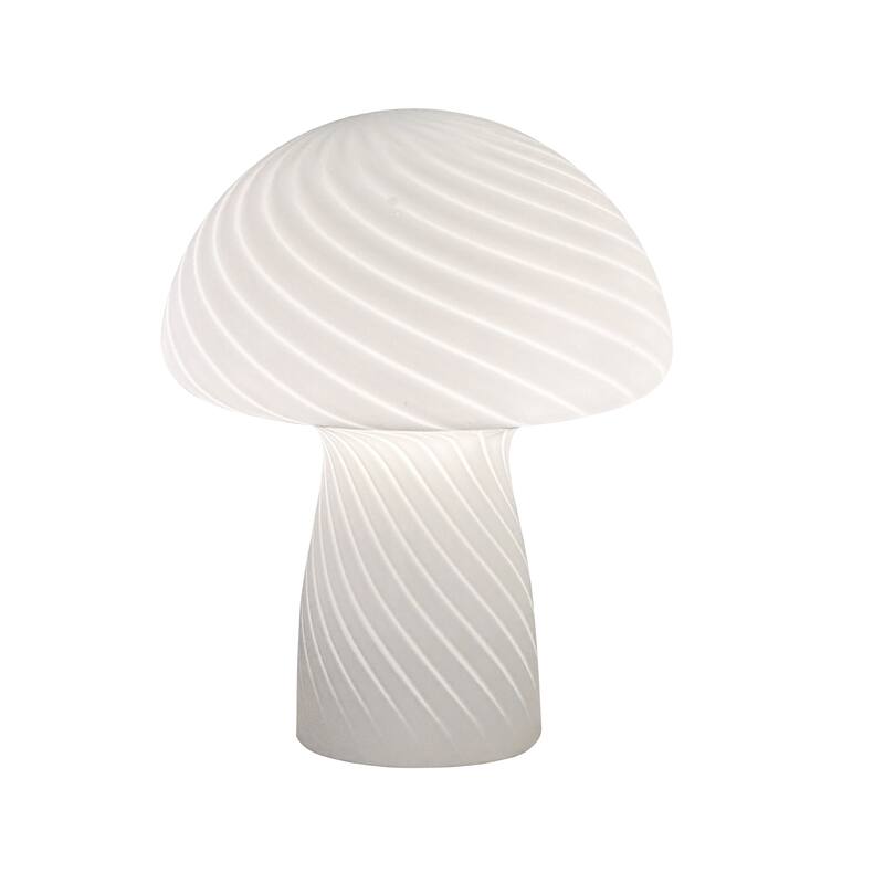 Mushroom Round Glass Table Lamp