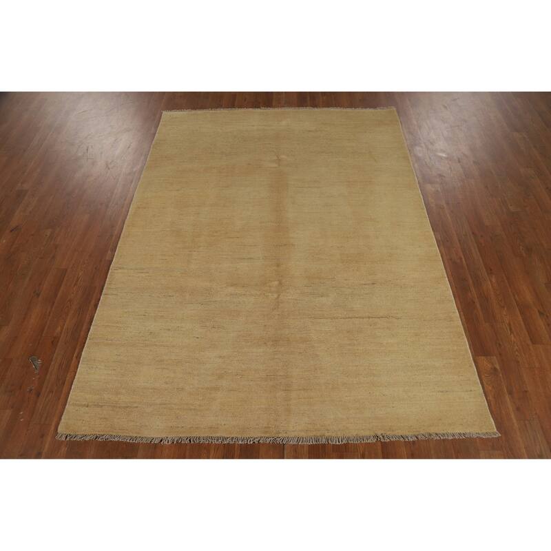 Modern Gabbeh Oriental Area Rug Handmade Bedroom Wool Carpet - 5'0" x 6'8"