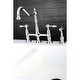 preview thumbnail 3 of 9, Kingston Brass Tudor 1.8 GPM Bridge Kitchen Faucet - Includes Side