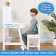 preview thumbnail 13 of 25, Wooden Children Study Desk and Chair Set with Storage