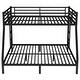 preview thumbnail 5 of 7, Metal Queen over King Bunk Bed (Black): Space-Saving, Noise-Reduced for Teens & Adults, No Box Spring Needed