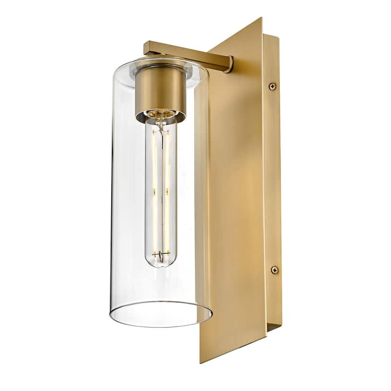 Lark 83370 Lane 13" Tall Hardwired or Plug-In Wall Sconce with Clear