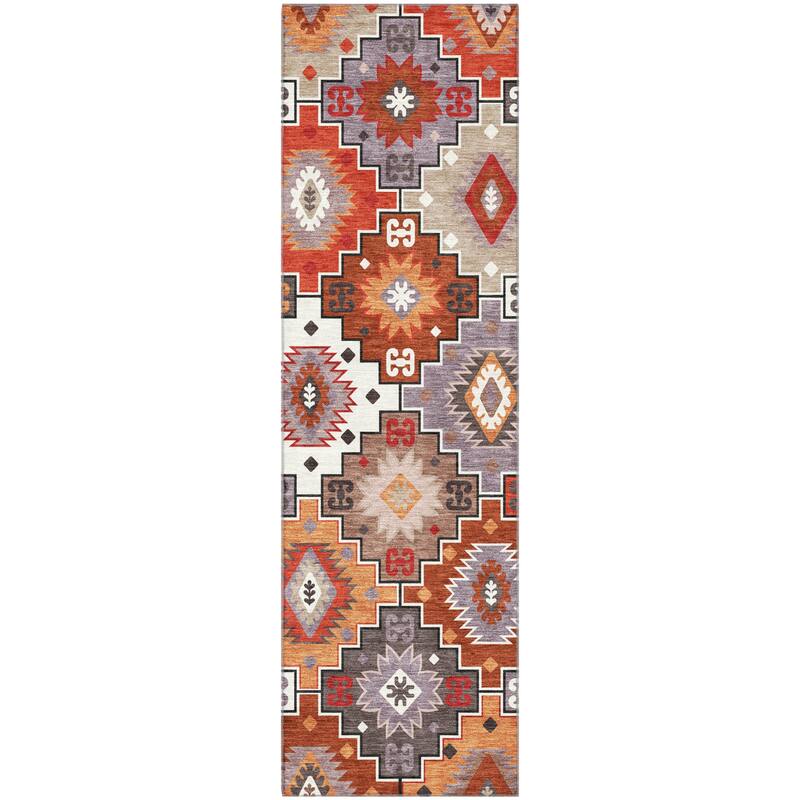 Premium Washable Super Soft Southwest Tribal Mayfield Rug