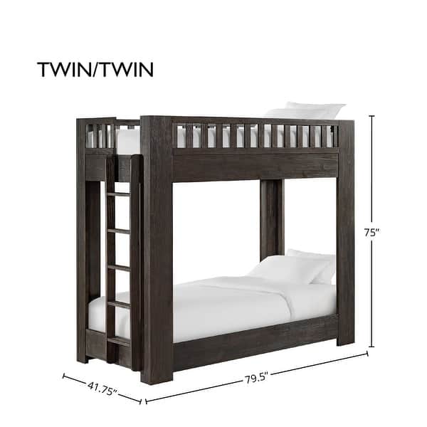 dimension image slide 0 of 2, Bello Pine Twin/Twin Bunk Bed