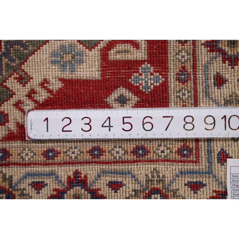 Red Kazak Accent Rug Hand-Knotted Wool Carpet - 2'6" x 3'10"