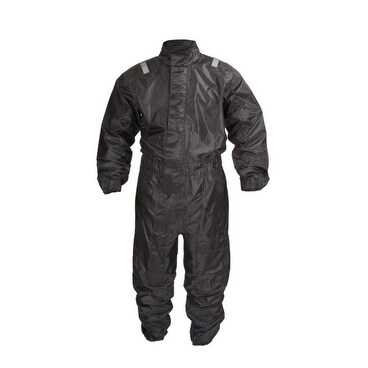 Shop Wickedstock Motorcycle Biker One Piece Rain Suit Black Rn1