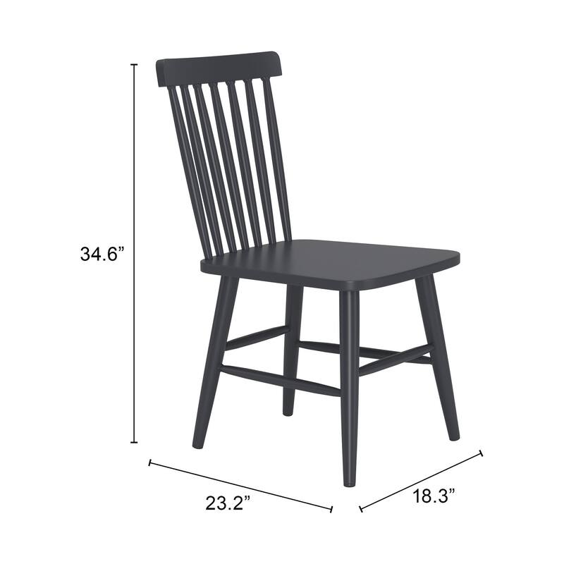 Zeilen Dining Chair Black