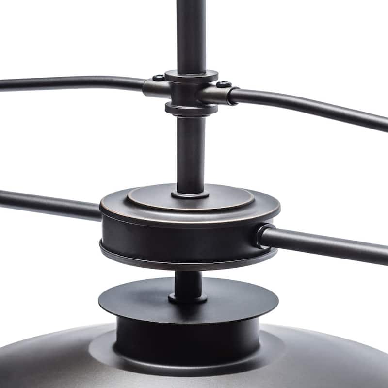 Globe Electric Nate 3 Light 35" Wide Linear Chandelier