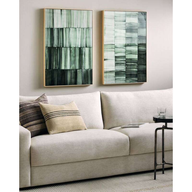 Livabliss Connection Modern Framed Art Set of 2 - Brown
