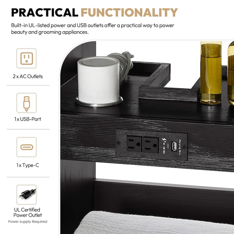 Leon 60 in. Single Bathroom Vanity with Composite Stone Top