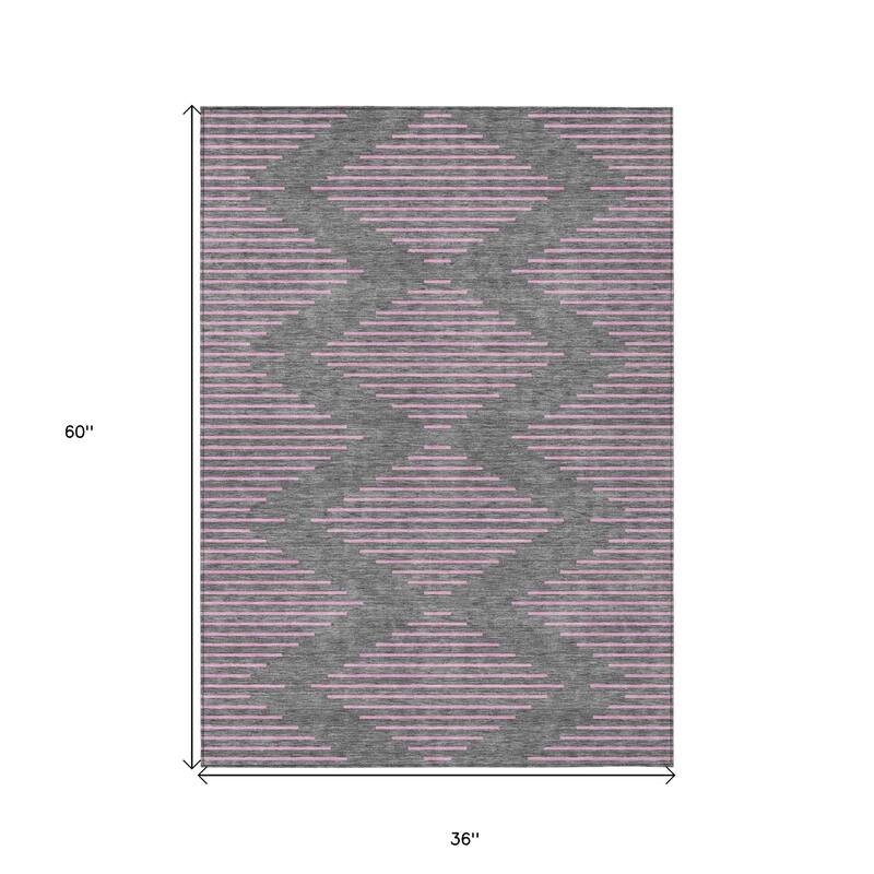 HomeRoots Geometric Transitional Rectangle Outdoor Rug