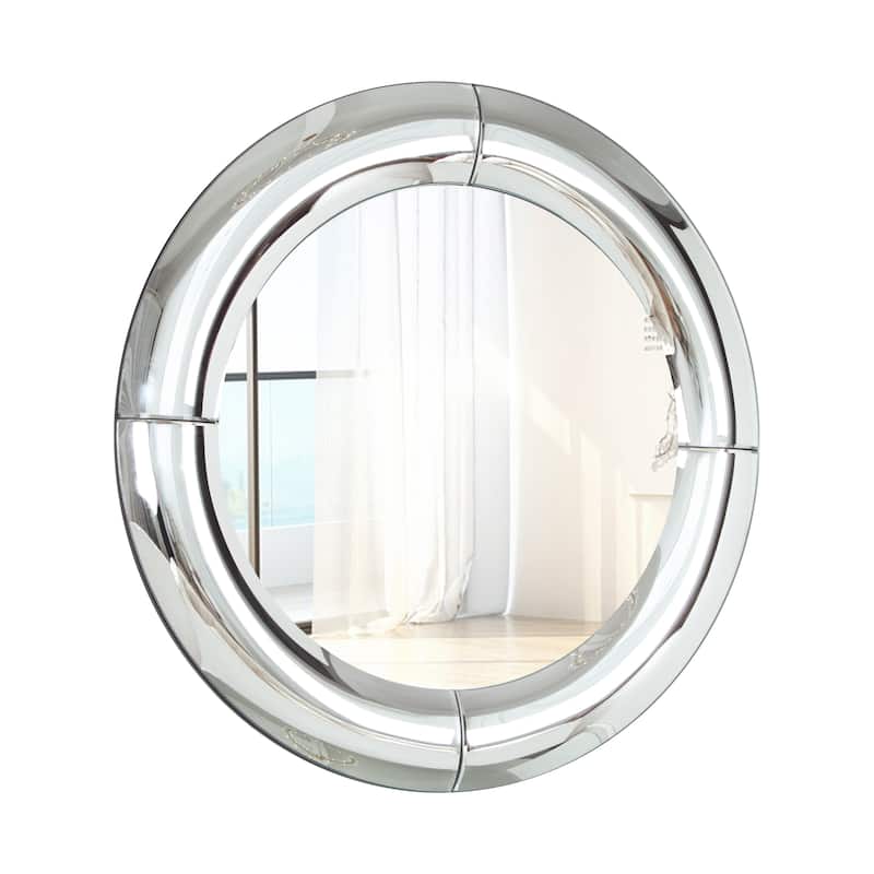 Round Glass Wall Mirror