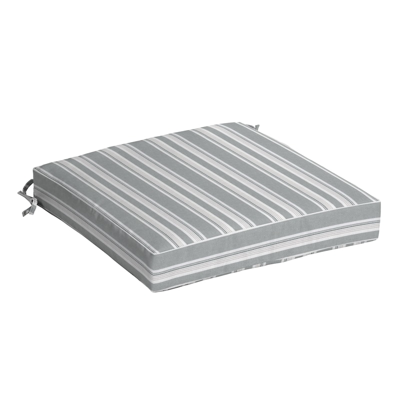 ARDEN Oceantex Outdoor Seat Cushion 21 x 21 - 21 W x 21 D in. - Pebble Grey Stripe