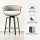 preview thumbnail 75 of 167, Glitzhome Set of 2 or 4 Modern Counter & Bar Height Wooden Swivel Bar Stools