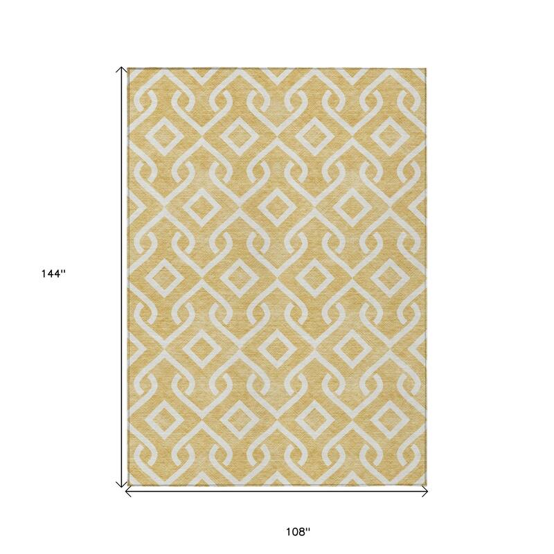 HomeRoots Geometric Transitional Rectangle Outdoor Rug