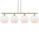 Option Antique Brass / White Glass with White Rope