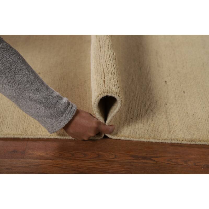 Modern Gabbeh Oriental Runner Rug Handmade Wool Carpet - 3'2"x 11'10"