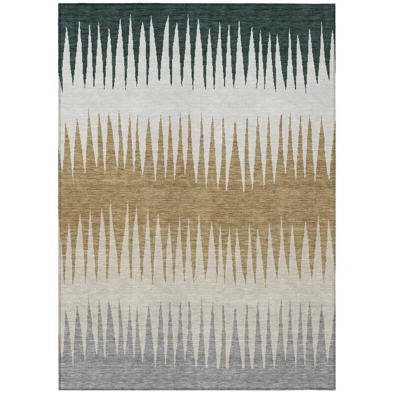 Machine Washable Indoor/ Outdoor Chantille Contemporary Ombre Rug