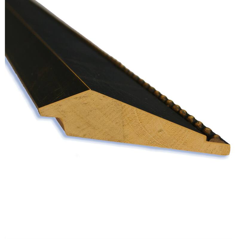 Non-Beveled Wood Bathroom Wall Mirror - Signore Bronze Frame