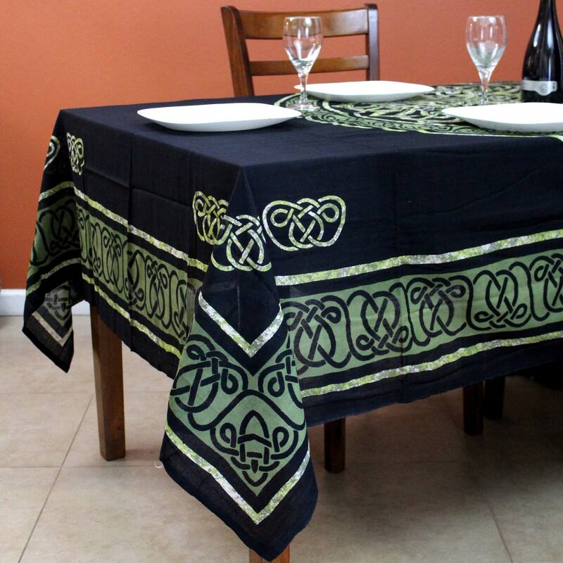 Cotton Celtic Circle Wheel Of Life Tablecloth Collection