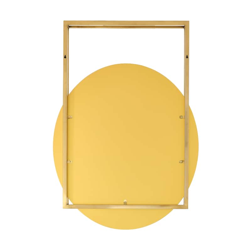 Pierre 30 Vanity Mirror In Brushed Gold - 23.6" x 4" 35.45"