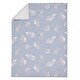 preview thumbnail 2 of 3, Disney Dumbo Sweet Little Baby Light Blue and White Super Soft Sherpa Baby Blanket