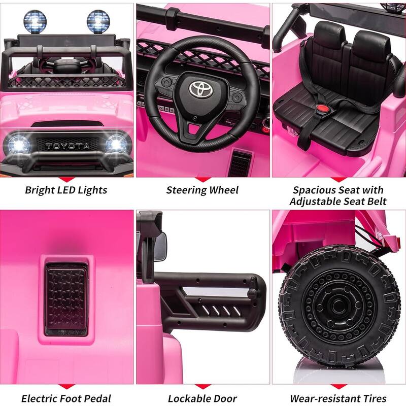 Licensed Toyota Battery Powered Electric 12V Ride on Car for Kids