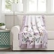 preview thumbnail 2 of 7, Lush Decor Flutter Butterfly Throw Blanket 60" x 50" - Lilac