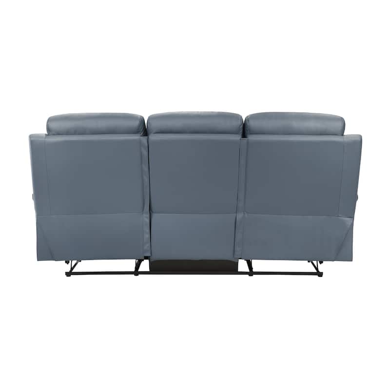 Peperomia Leather 2-Piece Manual Double Reclining Living Room Sofa Set