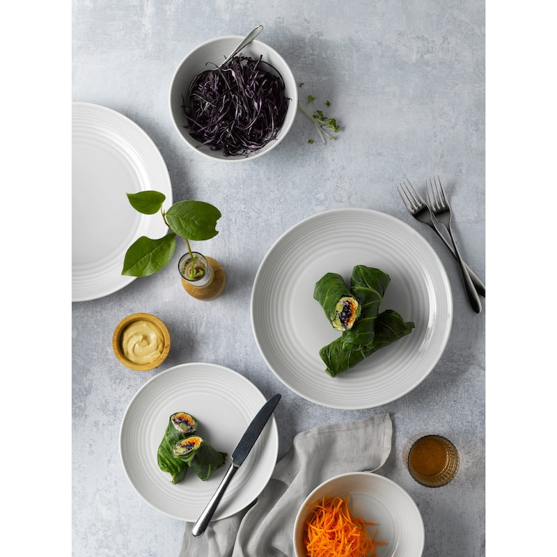 Royal Doulton Exclusively for Gordon Ramsay Maze Plate 11in White, Set of 4