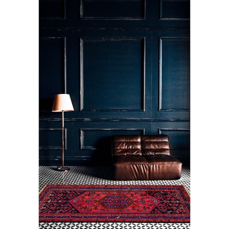 ECARPETGALLERY Hand-knotted Andelz Red Wool Rug - 3'3 x 6'4