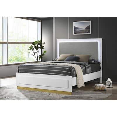 Sophia Panel Bed with Lighted Headboard