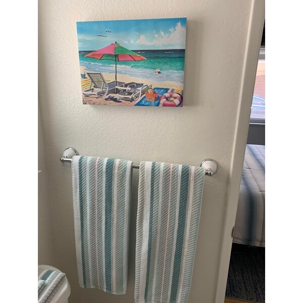 Tommy Bahama Ocean Bay Stripe Blue Cotton Terry 3 Piece Towel Set - 3 Piece  - On Sale - Bed Bath & Beyond - 33416023