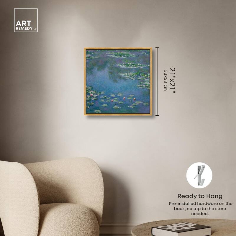 Monet Water Lilies Canvas by Art Remedy