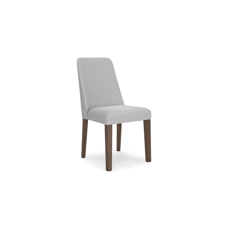 Signature Design by Ashley Lyncott Gray/Brown Dining Upholstered Side Chair (Set of 2) - 18"W x 24"D x 36"H