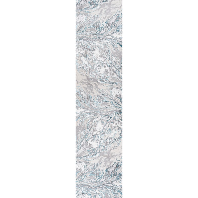 JONATHAN Y Batten Marbled Abstract Area Rug