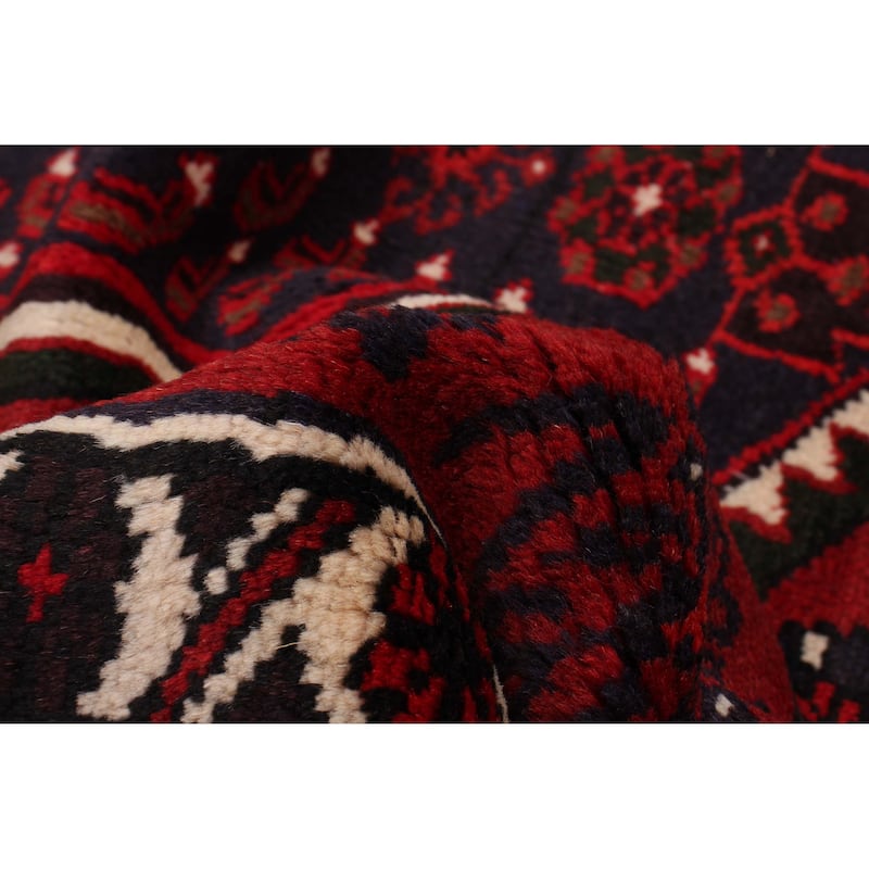 ECARPETGALLERY Hand-knotted Andelz Red Wool Rug - 4'2 x 6'1