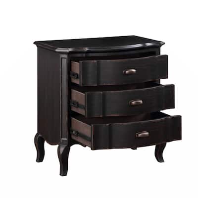 Chelmsford Nightstand, Black Antique Finish