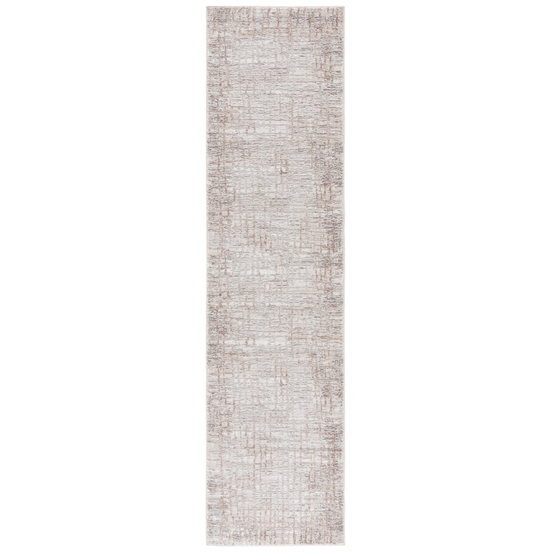 SAFAVIEH Parker Tasja Modern & Contemporary Rug - 2' x 8' Runner - Taupe/Beige Gold