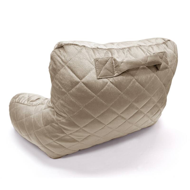 Velvet Do-It-Yourself Bedrest Reading Pillow Cover and Filling