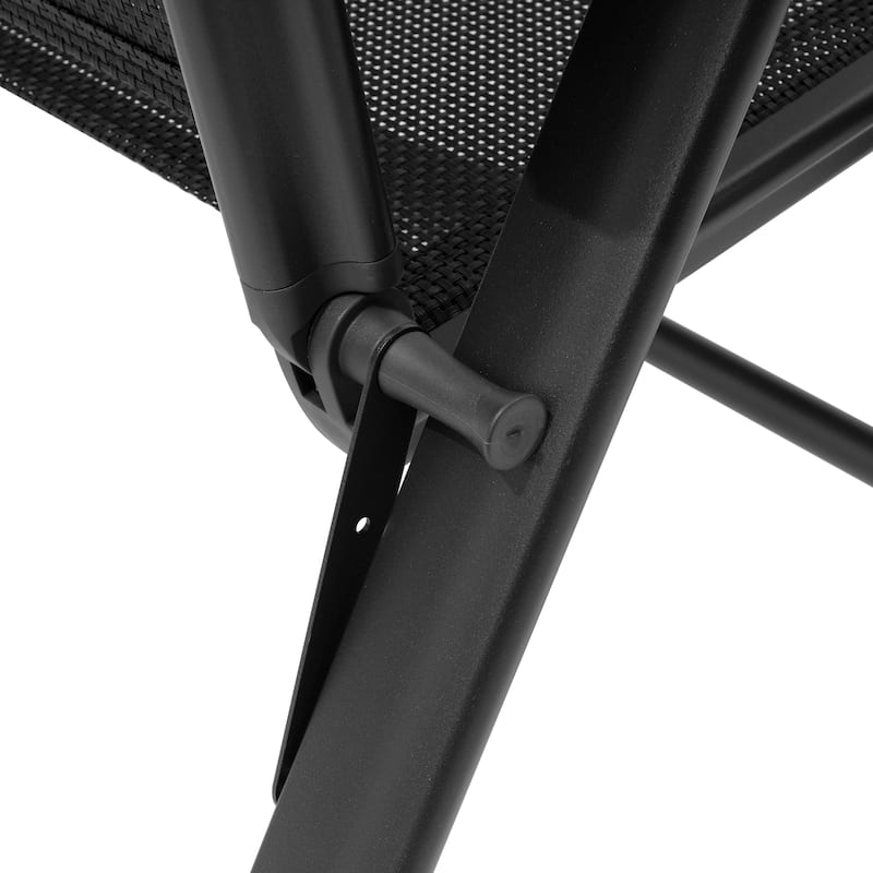 VredHom Patio Folding Chairs Dining Chairs with Adjustable Backrest