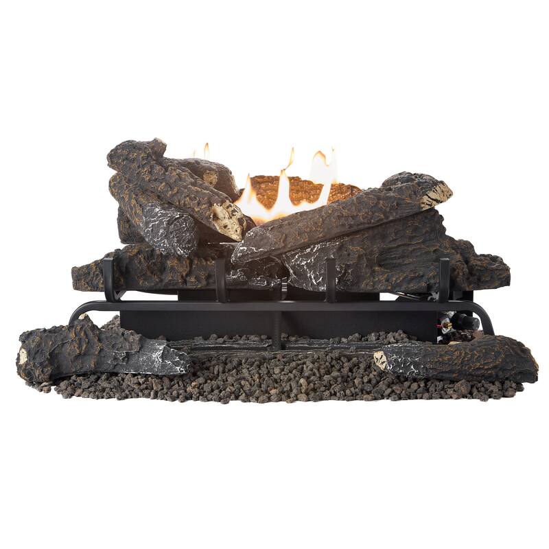 Pleasant Hearth 24" Valley Oak Vent Free Gas Log Set 33,000 BTU's