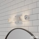 preview thumbnail 37 of 91, Hunter Holly Grove Bathroom Vanity Wall Light, Art or Shelf Light - Contemporary - Damp Rated! 18" - Chrome - Clear Glass
