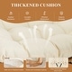 preview thumbnail 19 of 22, FINCATI Outdoor Wicker Ottoman (Set of 2) with Cushions Boho Patio Metal Frame Footrest for Porch, Balconies