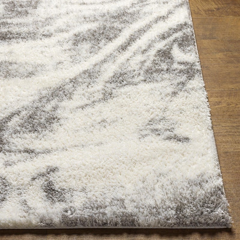 Livabliss Transitional Cloudy Shag Abstract Area Rug