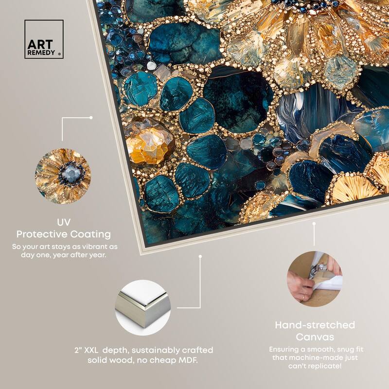 Opulent Geode IV Canvas by Art Remedy
