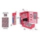 preview thumbnail 4 of 7, Badger Basket Home & Go Dollhouse Playset Travel & Storage Case with Bed/Bedding for 12-inch Fashion Dolls - Pink/Multi