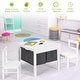 preview thumbnail 7 of 18, Gymax 2-in-1 Kids Activity Table & 2 Chairs Set w/Storage Building - See Details