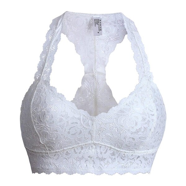 white padded bralette