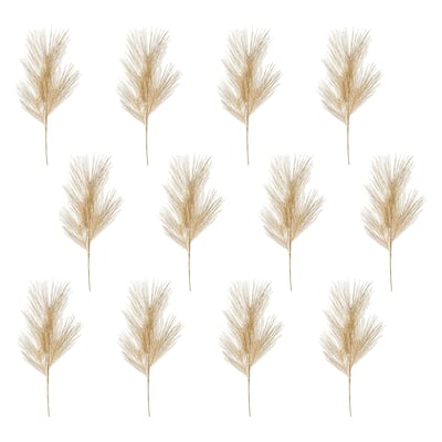 Set of 12 Gold Pine Artificial Christmas Sprays 29"